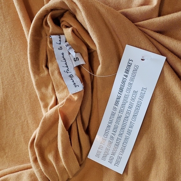 Young Fabulous and Broke Dress, Backless Asymmetrical Skirt Long Sleeved Size S - Picture 14 of 14